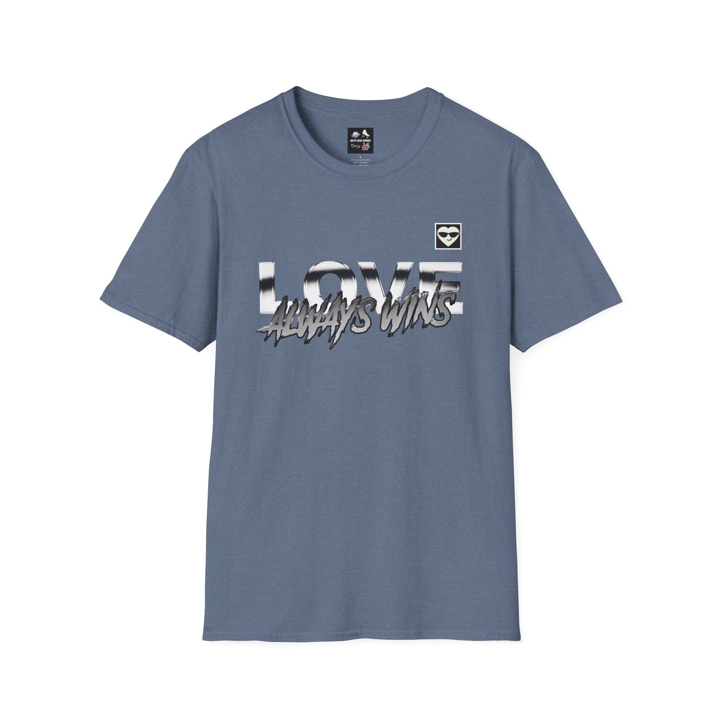 Love Always Wins Unisex Softstyle - Positive Vibes, Casual Wear, Inspirational Tees