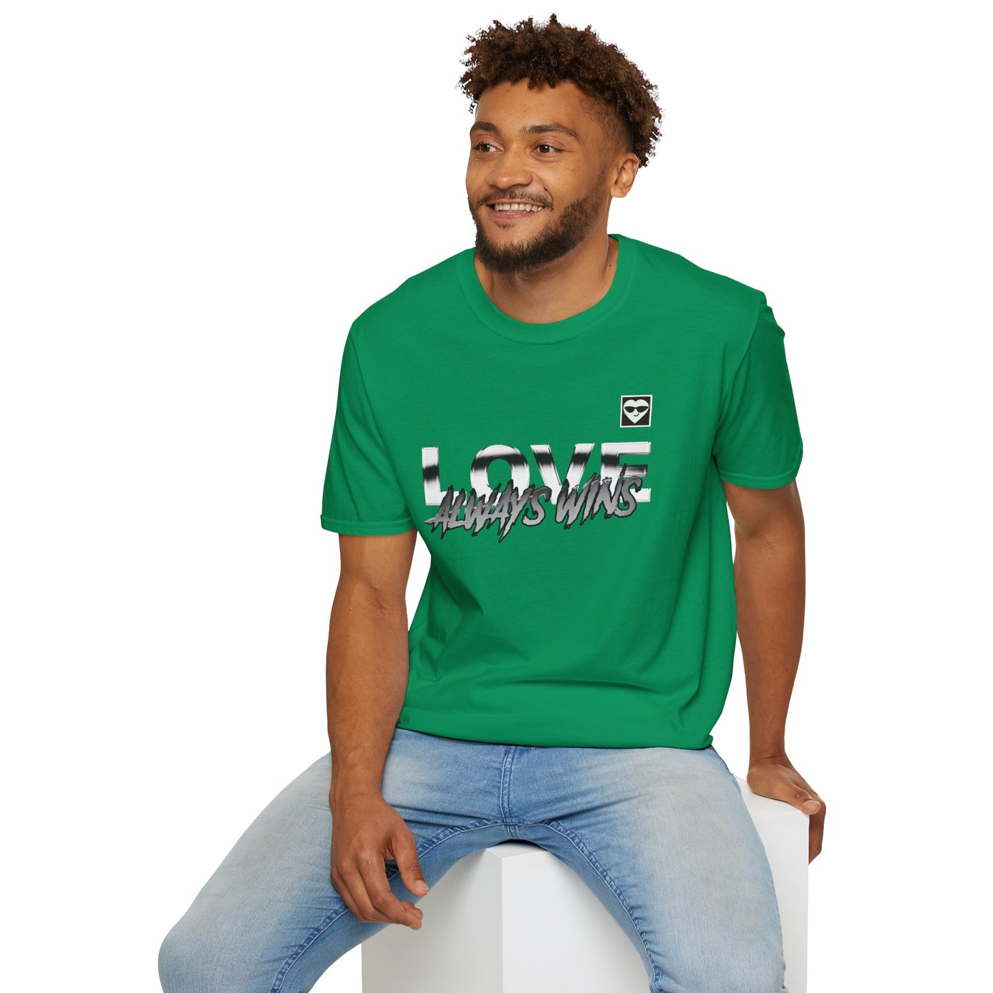 Love Always Wins Unisex Softstyle - Positive Vibes, Casual Wear, Inspirational Tees