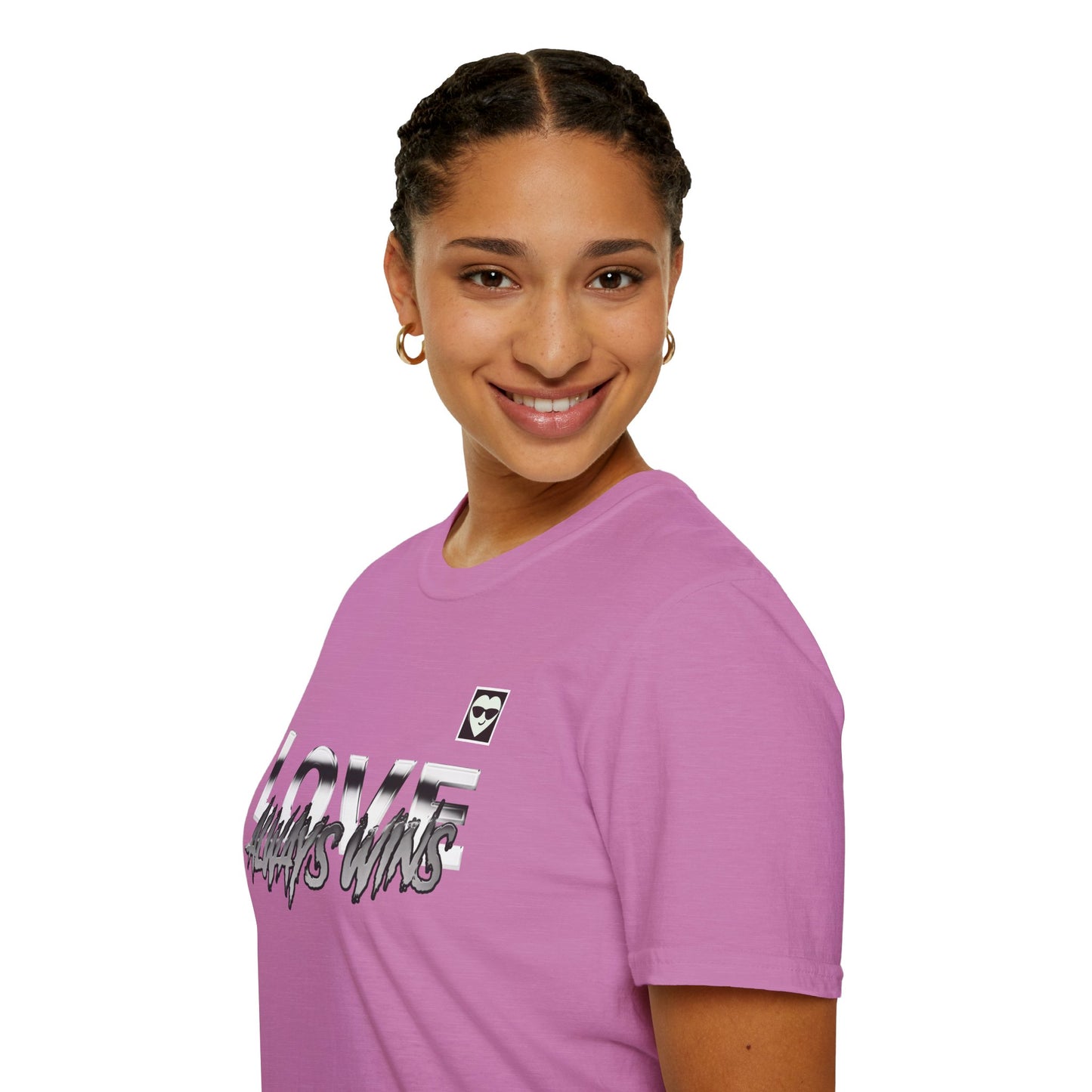 Love Always Wins Unisex Softstyle - Positive Vibes, Casual Wear, Inspirational Tees
