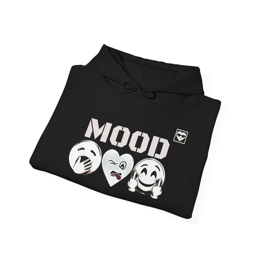 Mood Emoji Hooded Sweatshirt | Casual, Fun, cozy & comfy Streetwear, Perfect for Any Occasion.
