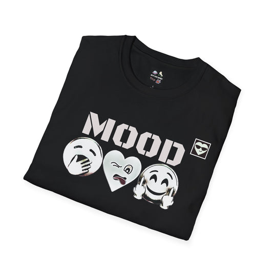 Mood Emoji graphic T-shirt that's sure to get a lot of "me too's"..