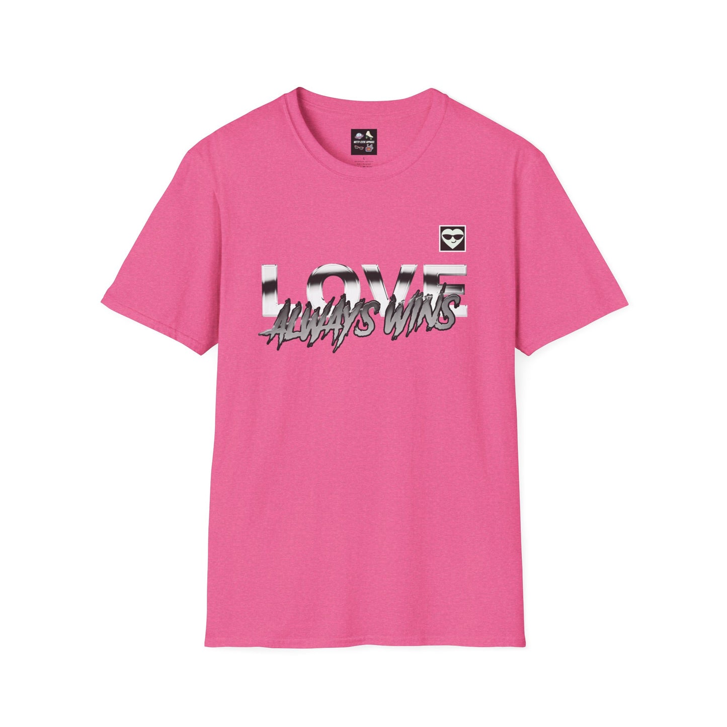 Love Always Wins Unisex Softstyle - Positive Vibes, Casual Wear, Inspirational Tees