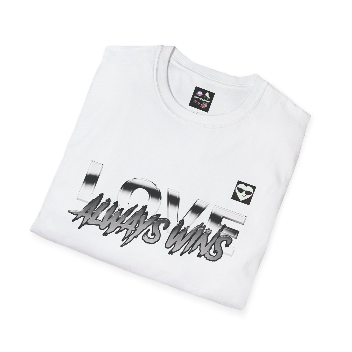 Love Always Wins Unisex Softstyle - Positive Vibes, Casual Wear, Inspirational Tees