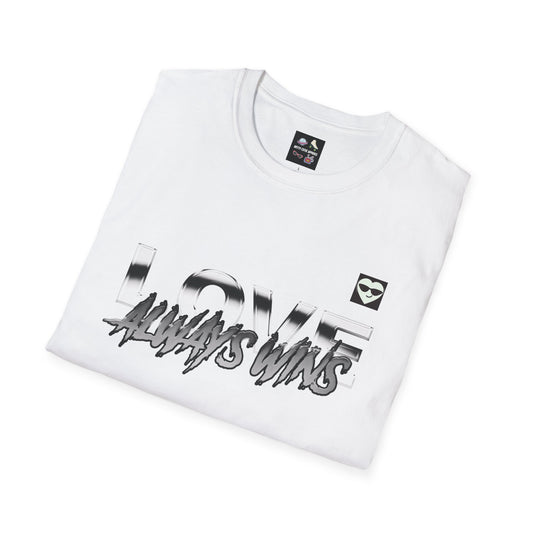 Love Always Wins Unisex Softstyle - Positive Vibes, Casual Wear, Inspirational Tees